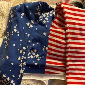 Cat and Jack L red strip and star’s pants